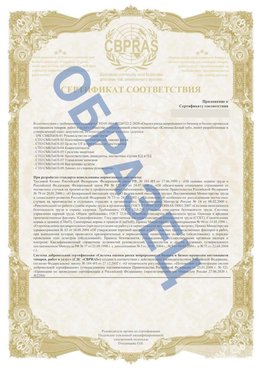 Образец Приложение к СТО 01.064.00220722.2-2020 Кинешма Сертификат СТО 01.064.00220722.2-2020 